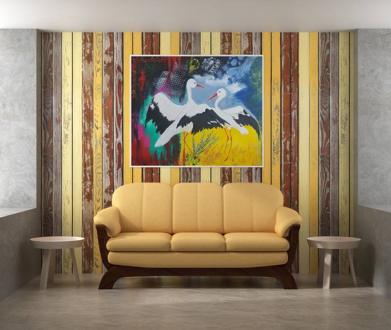 Original Figurative Animal Painting by Vanda Orlova