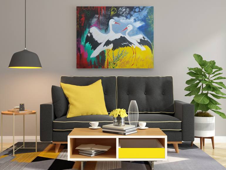 Original Figurative Animal Painting by Vanda Orlova
