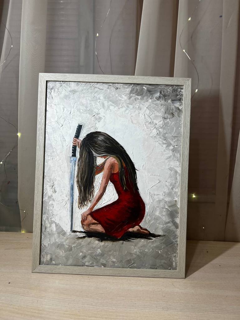 Original Symbolism Women Drawing by Anastasiia Kholkina