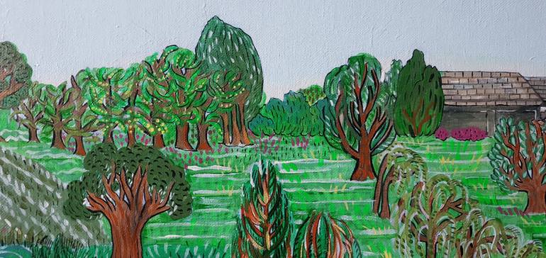 Original Art Nouveau Landscape Painting by Park Seon Young