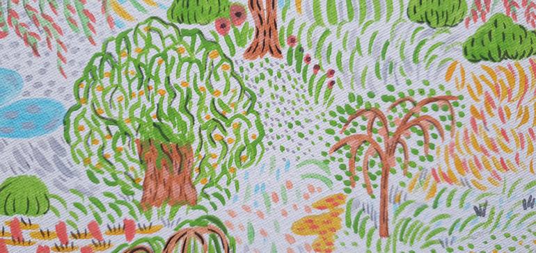 Original Contemporary Landscape Painting by Park Seon Young