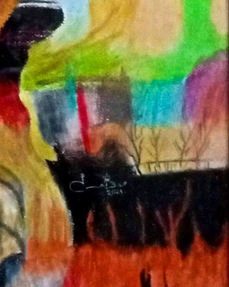 Original Modernism Abstract Drawing by Laraib Mansoor Alvi