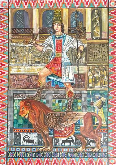 Armenian Folk Art High Waisted Capris, Zazzle