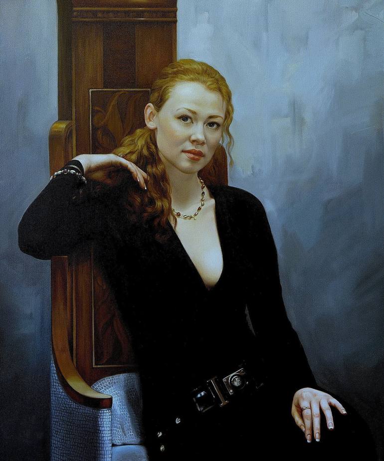 Original Portrait Painting by PAVЕL SUSHYNSKYI