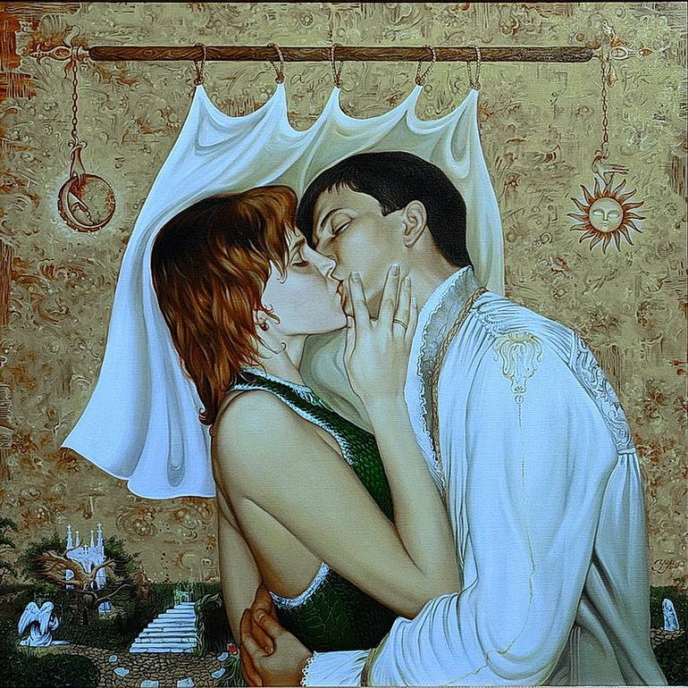 Original Romanticism Fantasy Painting by PAVЕL SUSHYNSKYI