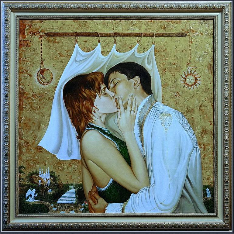 Original Romanticism Fantasy Painting by PAVЕL SUSHYNSKYI