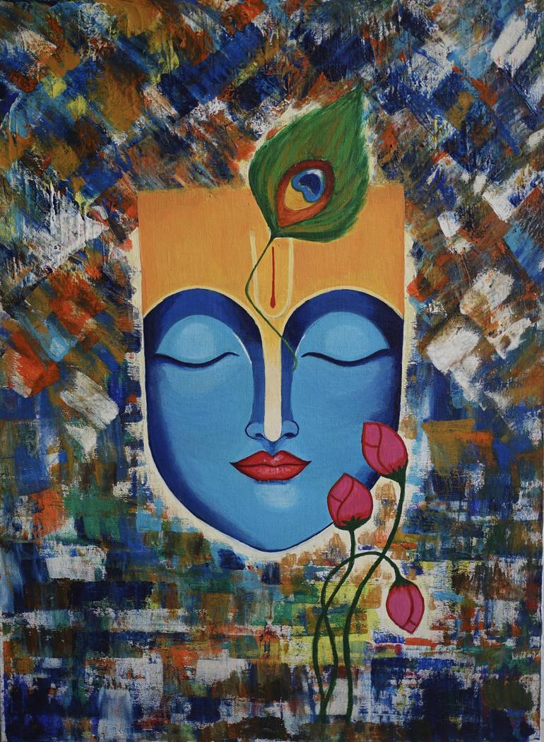 Original Abstract Expressionism Religion Paintings by Thasvi V