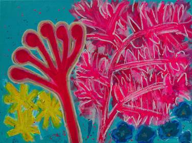 Original Abstract Floral Paintings by Tracey Paterson