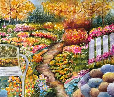 Print of Illustration Garden Paintings by Bonnie David