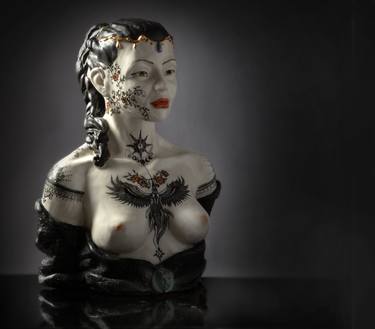 Original Figurative Nude Sculpture by Eva G