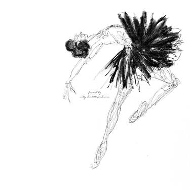 Original Performing Arts Drawing by Sally Charlotte Pridmore