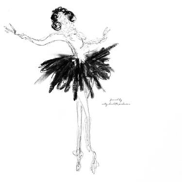 Original Performing Arts Drawing by Sally Charlotte Pridmore