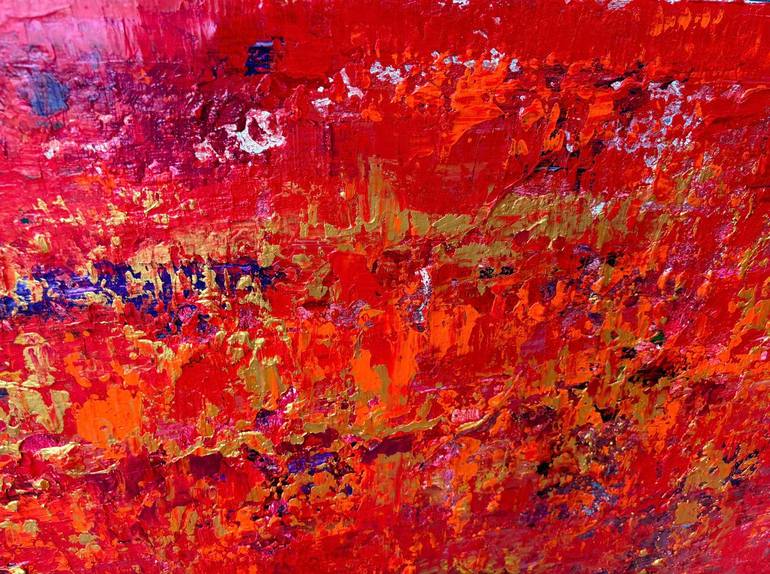 Original Abstract Expressionism Abstract Painting by Thi Lams