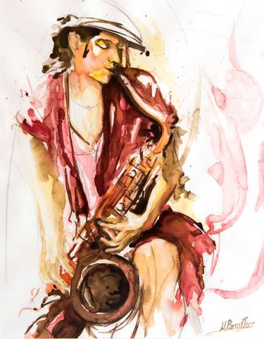 Original Music Painting by Mehmet Barış özer