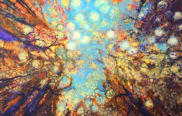 Saatchi Art Artist Margot Maaskant; Paintings, “In the middle of the forest (Midden in het bos)” #art