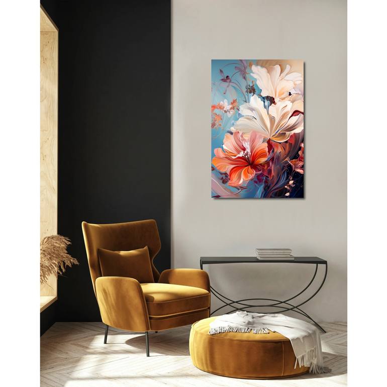 Original Abstract Expressionism Botanic Painting by Eva Clair