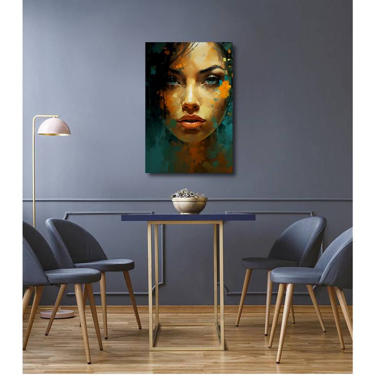 Original Abstract Expressionism Women Mixed Media by Eva Clair