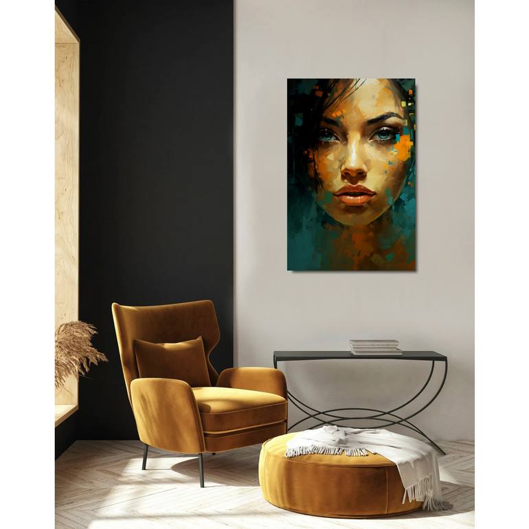 Original Abstract Expressionism Women Mixed Media by Eva Clair