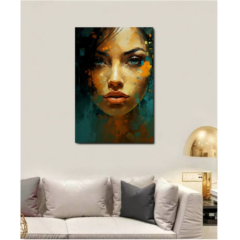 Original Abstract Expressionism Women Mixed Media by Eva Clair