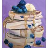 Blueberry pancakes by Melan Allen