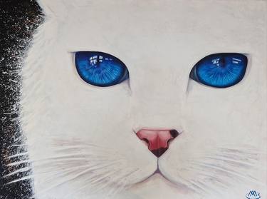 Original Fine Art Cats Paintings by Armando Marku