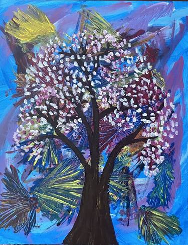 Print of Abstract Expressionism Tree Paintings by Nicci Netter