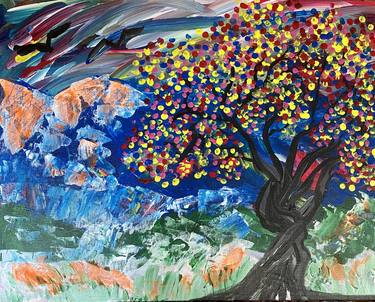 Print of Expressionism Tree Paintings by Nicci Netter