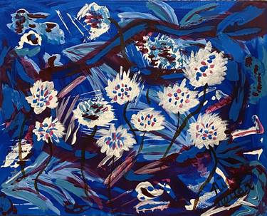 Original Expressionism Floral Paintings by Nicci Netter