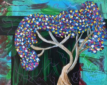 Print of Abstract Expressionism Tree Paintings by Nicci Netter