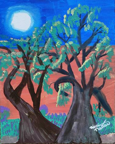 Original Expressionism Tree Paintings by Nicci Netter