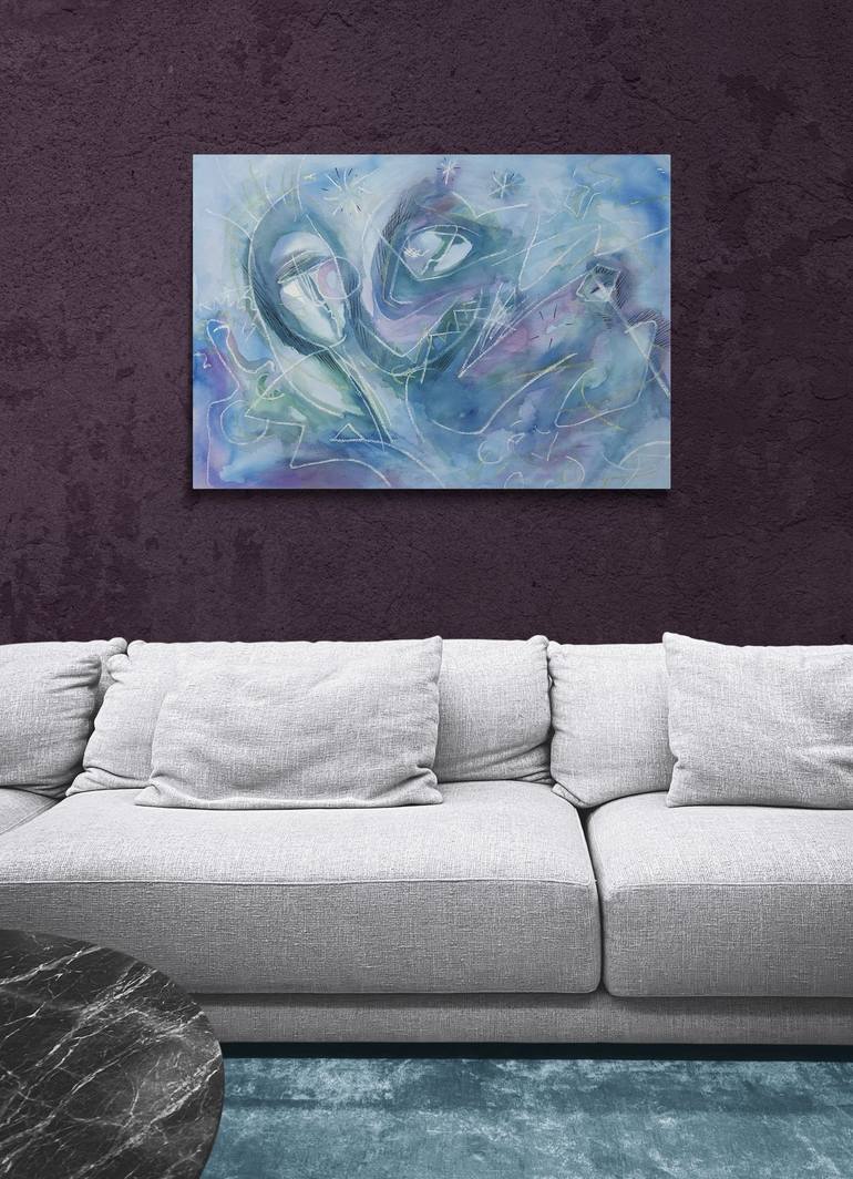 Original Abstract Painting by Martha Sanders