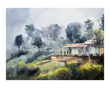 Print of Art Deco Landscape Paintings by Prasanth KP