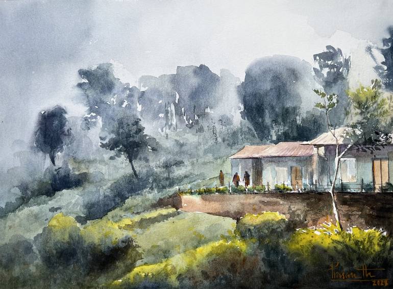 Original Landscape Painting by Prasanth KP