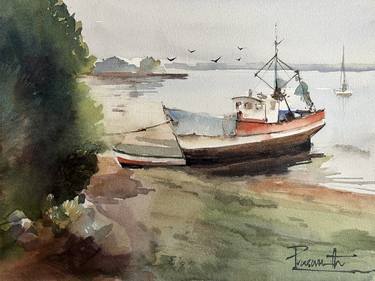 Original Boat Paintings by Prasanth KP