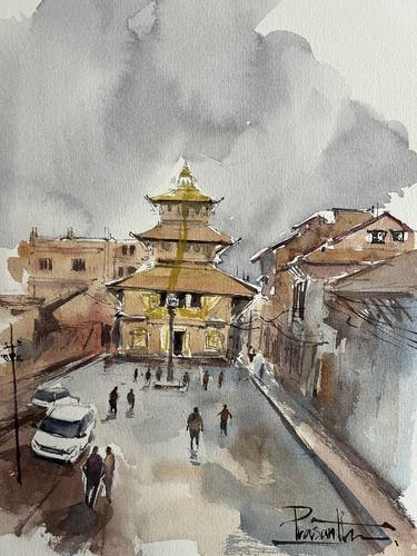 Live Sketch from Nepal Patankot Durbar Square thumb