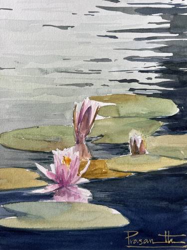Lotus in the water thumb