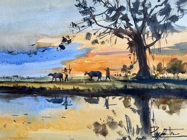 Original Landscape Paintings by Prasanth KP