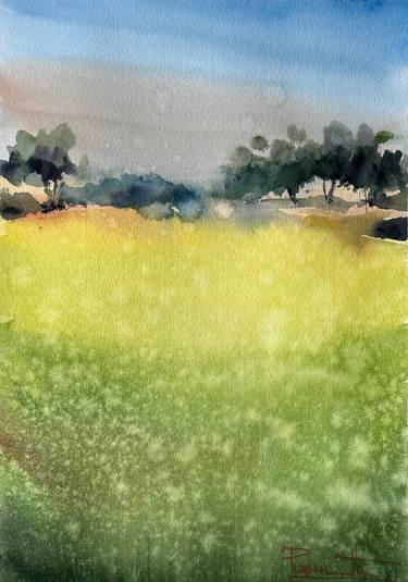 Original Fine Art Landscape Painting by Prasanth Kp