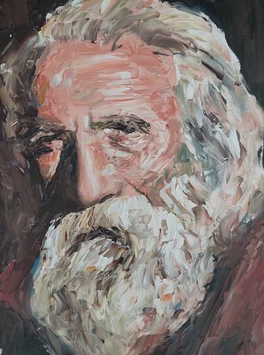 Impressionist Portrait of an Old Man thumb