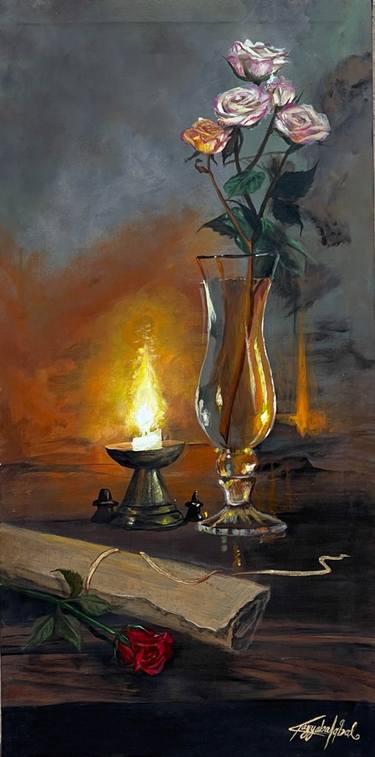 Original Still Life Paintings by Tayyaba Iqbal