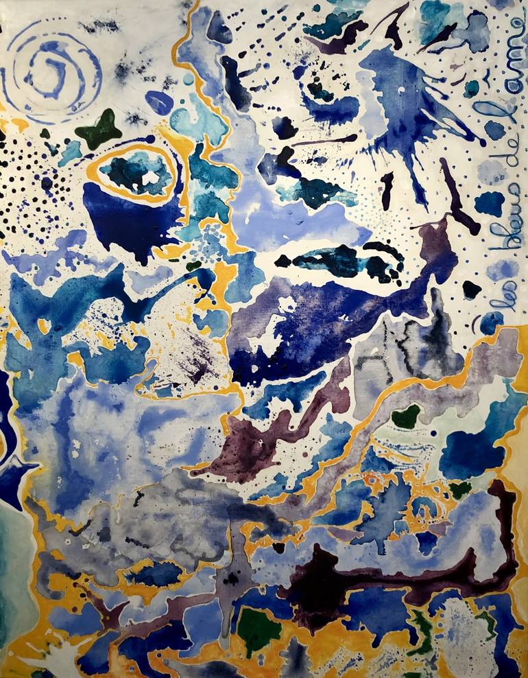 Original Abstract Painting by Corinne Debonnière