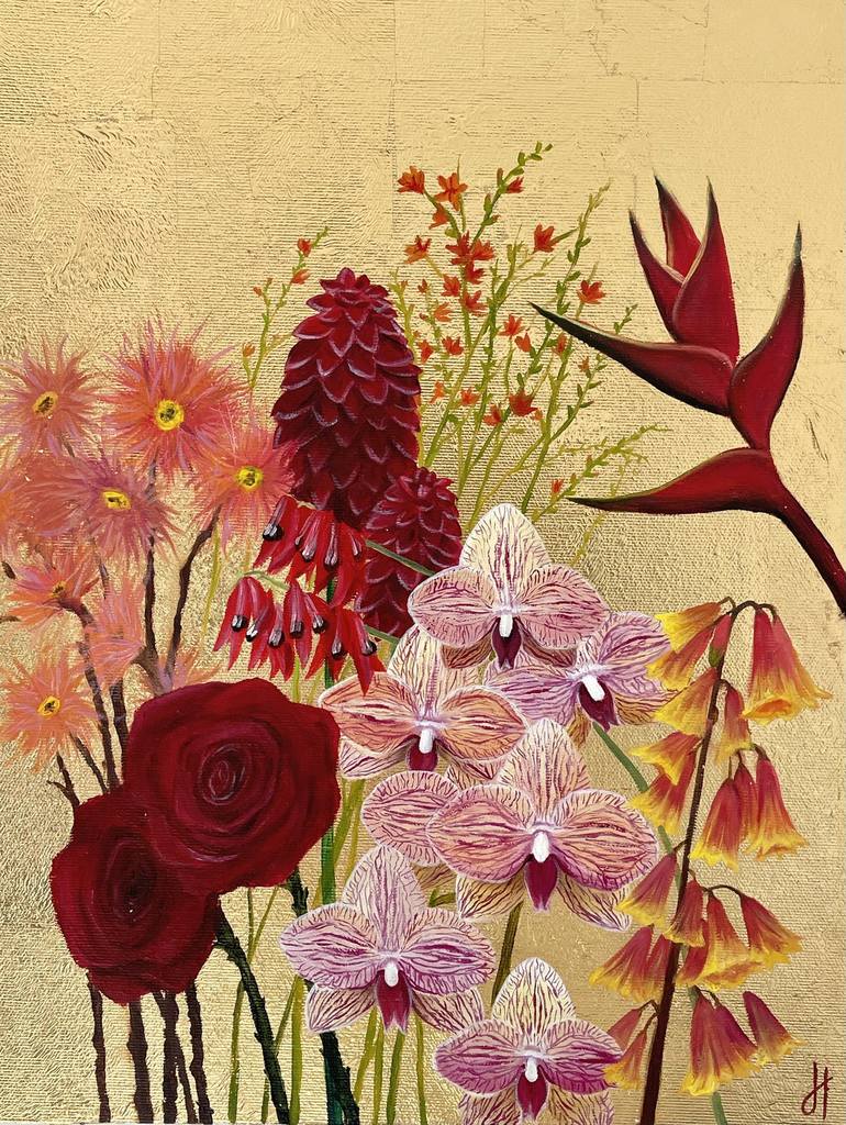 Original Contemporary Botanic Painting by Julia Tarrats