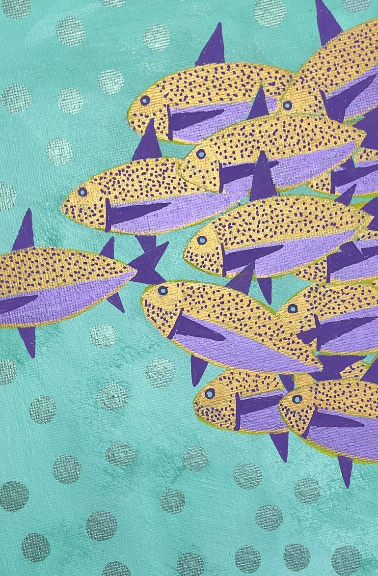 Original Art Deco Animal Painting by Jorge Gonzalez 