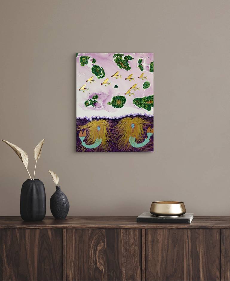 Original Surrealism Classical Mythology Painting by Jorge Gonzalez 