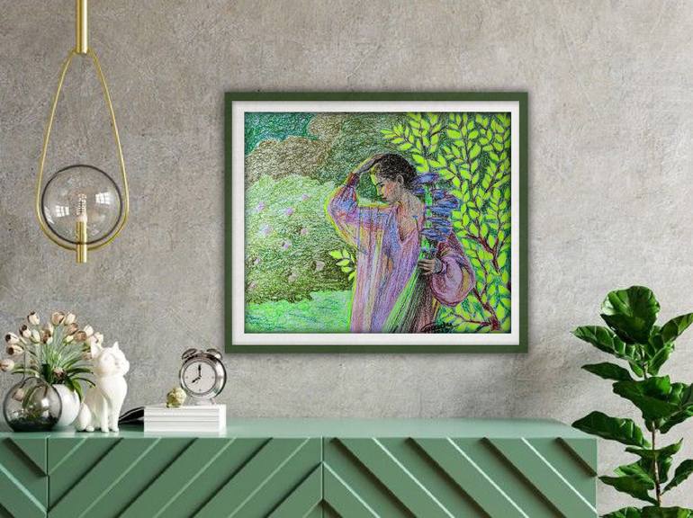 Original Fine Art Women Painting by Sitora Brejneva