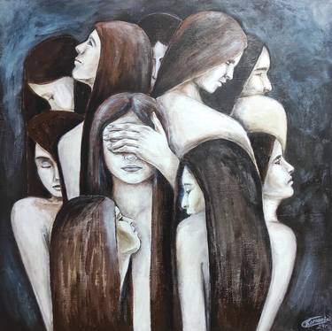 Print of Abstract Women Paintings by Sitora Brejneva