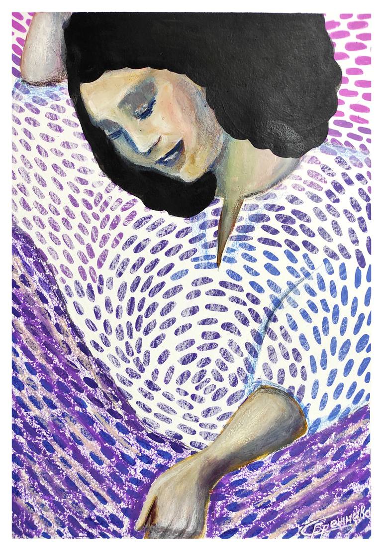 Print of Abstract Women Paintings by Sitora Brejneva