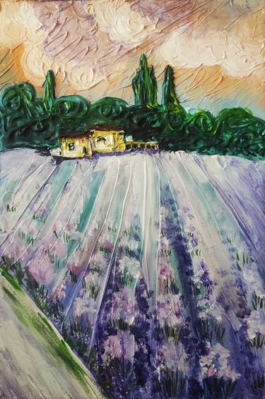 Original Abstract Nature Mixed Media by Sitora Brejneva