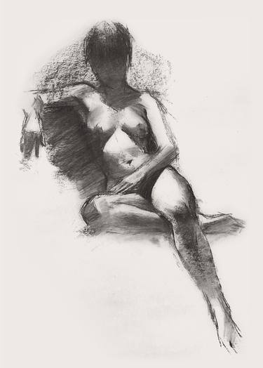 Original Black & White Nude Drawings by Peter Bartoš