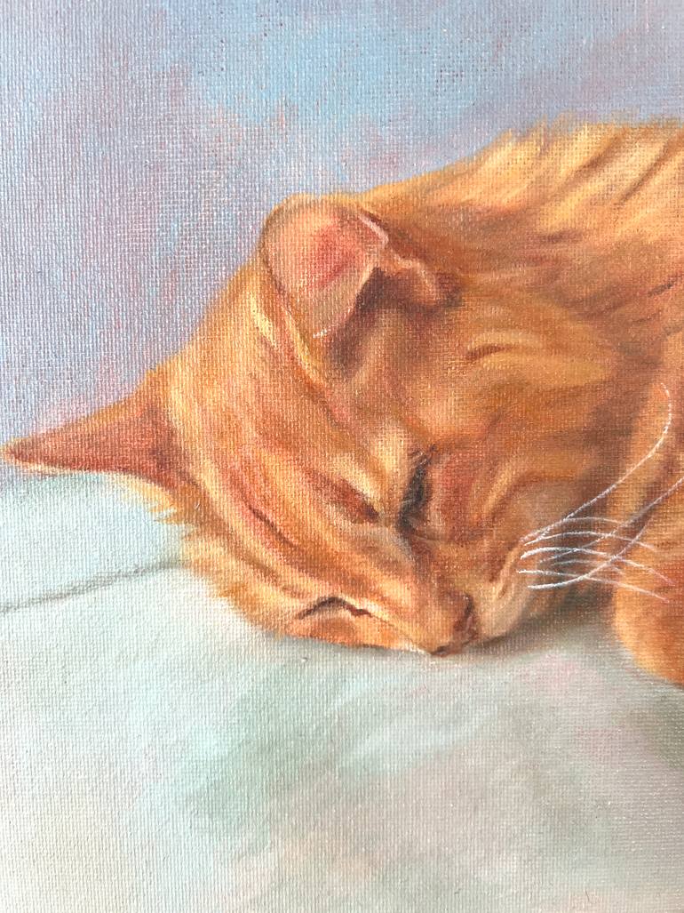 Original Contemporary Cats Painting by Kathrine Young